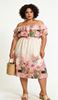 Immagine di PLUS SIZE PRINTED DRESS WITH RUFFLED COLLAR